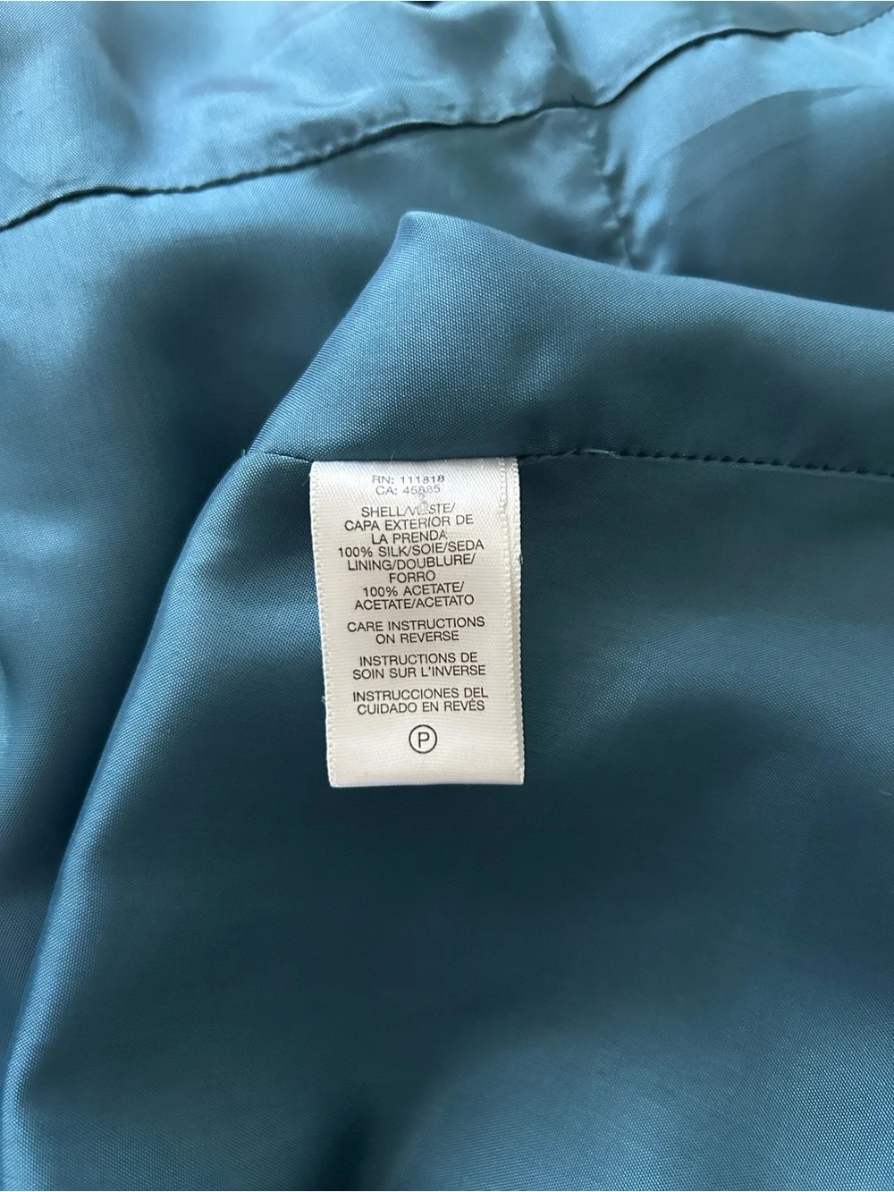 Michael Kors dress. Silky Teal Lined Gar.petite Size 8 petite